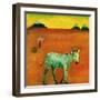 Green Zebra and Cherry Tree, 2005-Gigi Sudbury-Framed Giclee Print