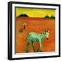 Green Zebra and Cherry Tree, 2005-Gigi Sudbury-Framed Giclee Print