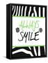 Green Zebra Sayings I-SD Graphics Studio-Framed Stretched Canvas