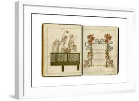 Greenaway Book, Flowers-Kate Greenaway-Framed Giclee Print