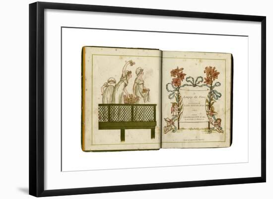 Greenaway Book, Flowers-Kate Greenaway-Framed Giclee Print