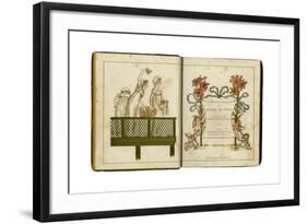 Greenaway Book, Flowers-Kate Greenaway-Framed Giclee Print