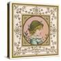 Greenaway Card of 2-Kate Greenaway-Stretched Canvas