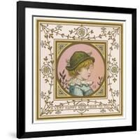 Greenaway Card of 2-Kate Greenaway-Framed Art Print