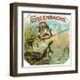 Greenbacks Brand Cigar Box Label-Lantern Press-Framed Art Print