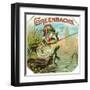 Greenbacks Brand Cigar Box Label-Lantern Press-Framed Art Print