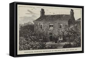 Greenbank, Rochdale, Birthplace of the Right Honourable John Bright, Mp-null-Framed Stretched Canvas