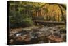 Greenbrier Bridge With Stream Watercolor-Galloimages Online-Stretched Canvas