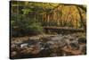 Greenbrier Bridge With Stream Watercolor-Galloimages Online-Stretched Canvas