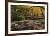 Greenbrier Bridge With Stream Watercolor-Galloimages Online-Framed Photographic Print