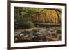 Greenbrier Bridge With Stream Watercolor-Galloimages Online-Framed Photographic Print