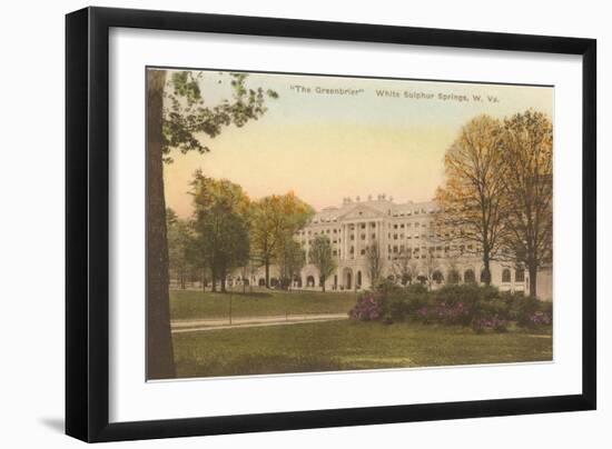 Greenbrier Hotel, White Sulphur Springs, West Virginia-null-Framed Art Print