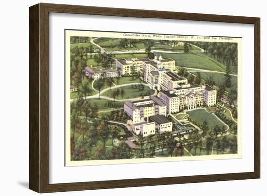 Greenbrier Hotel, White Sulphur Springs, West Virginia-null-Framed Art Print