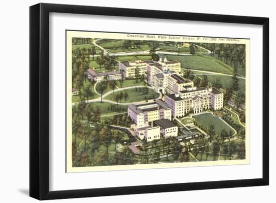 Greenbrier Hotel, White Sulphur Springs, West Virginia-null-Framed Art Print