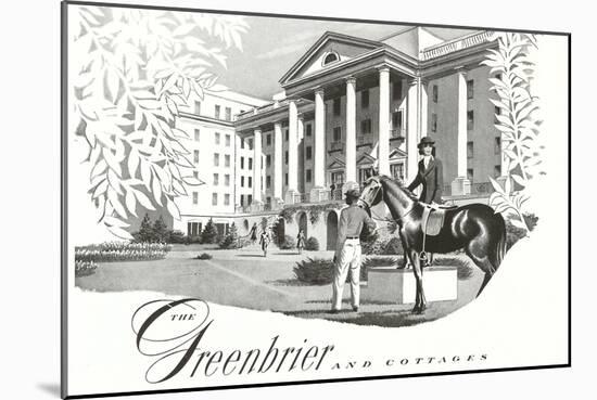 Greenbrier Resort, White Sulphur Springs-null-Mounted Art Print