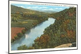 Greenbrier River, White Sulphur Springs, West Virginia-null-Mounted Art Print