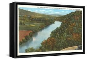 Greenbrier River, White Sulphur Springs, West Virginia-null-Framed Stretched Canvas