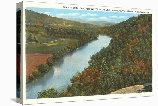 Greenbrier River, White Sulphur Springs, West Virginia-null-Stretched Canvas