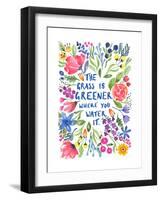 Greener Grass-Elizabeth Rider-Framed Giclee Print