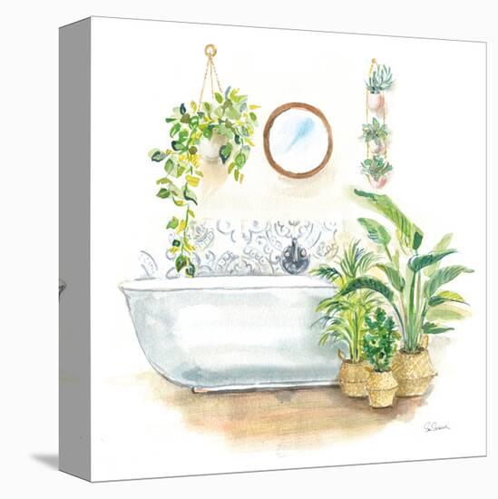 Greenery Bath II-Sue Schlabach-Stretched Canvas