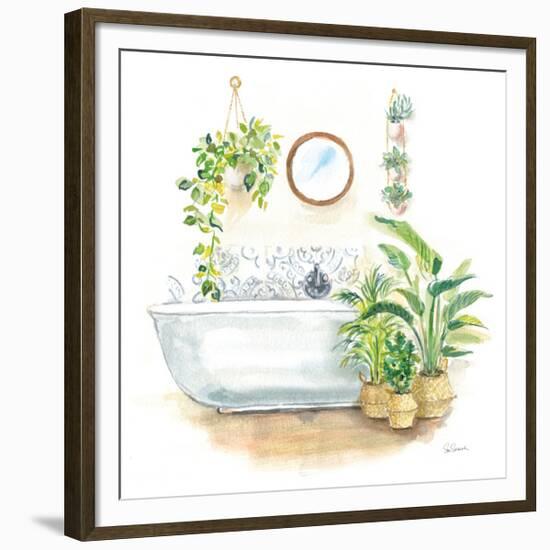 Greenery Bath II-Sue Schlabach-Framed Premium Giclee Print