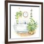 Greenery Bath II-Sue Schlabach-Framed Premium Giclee Print