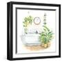 Greenery Bath II-Sue Schlabach-Framed Art Print