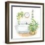 Greenery Bath II-Sue Schlabach-Framed Art Print