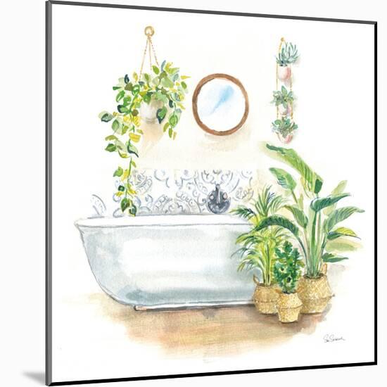 Greenery Bath II-Sue Schlabach-Mounted Art Print