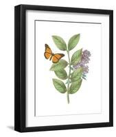 Greenery Butterflies III-Wild Apple Portfolio-Framed Art Print