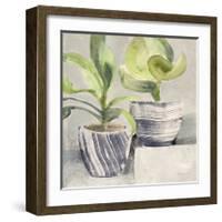 Greenery Still Life with Navy-Albena Hristova-Framed Art Print