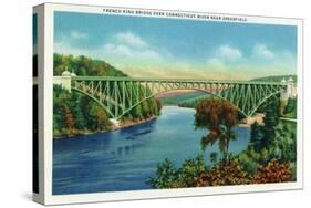Greenfield, Massachusetts - View of French King Bridge over Connecticut River-Lantern Press-Stretched Canvas