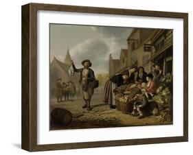 Greengrocers Shop-Jan Victors-Framed Art Print