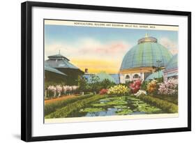 Greenhouse, Belle Isle, Detroit, Michigan-null-Framed Art Print