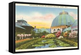 Greenhouse, Belle Isle, Detroit, Michigan-null-Framed Stretched Canvas