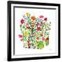 Greenhouse Blooming IV-Farida Zaman-Framed Art Print