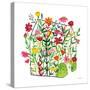 Greenhouse Blooming IV-Farida Zaman-Stretched Canvas