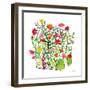 Greenhouse Blooming IV-Farida Zaman-Framed Art Print