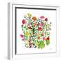 Greenhouse Blooming IV-Farida Zaman-Framed Art Print