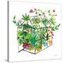 Greenhouse Blooming V-Farida Zaman-Stretched Canvas
