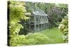 Greenhouse in Back Garden with Open Windows for Ventilation-Nosnibor137-Stretched Canvas