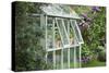 Greenhouse in Back Garden with Open Windows for Ventilation-Nosnibor137-Stretched Canvas