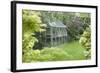 Greenhouse in Back Garden with Open Windows for Ventilation-Nosnibor137-Framed Photographic Print