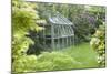 Greenhouse in Back Garden with Open Windows for Ventilation-Nosnibor137-Mounted Photographic Print