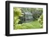 Greenhouse in Back Garden with Open Windows for Ventilation-Nosnibor137-Framed Photographic Print