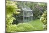 Greenhouse in Back Garden with Open Windows for Ventilation-Nosnibor137-Mounted Photographic Print
