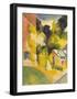 Greenhouse in the Park-Auguste Macke-Framed Giclee Print