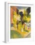 Greenhouse in the Park-Auguste Macke-Framed Giclee Print