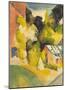 Greenhouse in the Park-Auguste Macke-Mounted Giclee Print