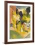 Greenhouse in the Park-Auguste Macke-Framed Giclee Print